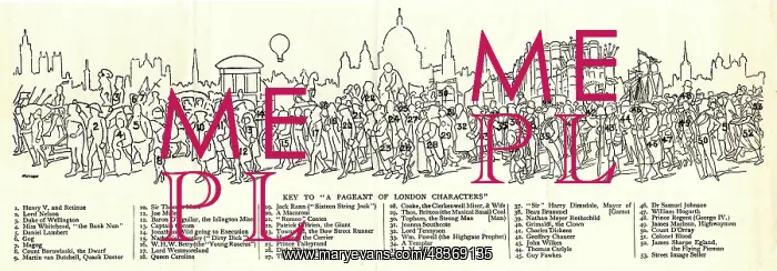 : A Pageant of London Characters - key : A Pageant of London Characters - key