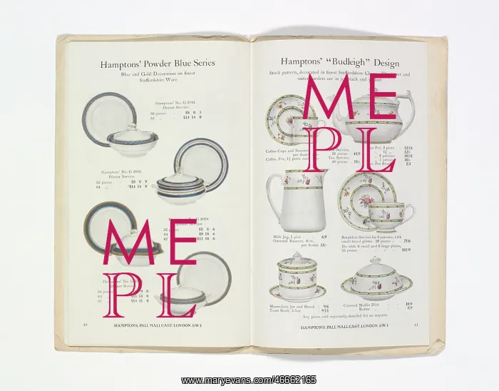  : Pages from Hamptons catalogue, c.1929-1930