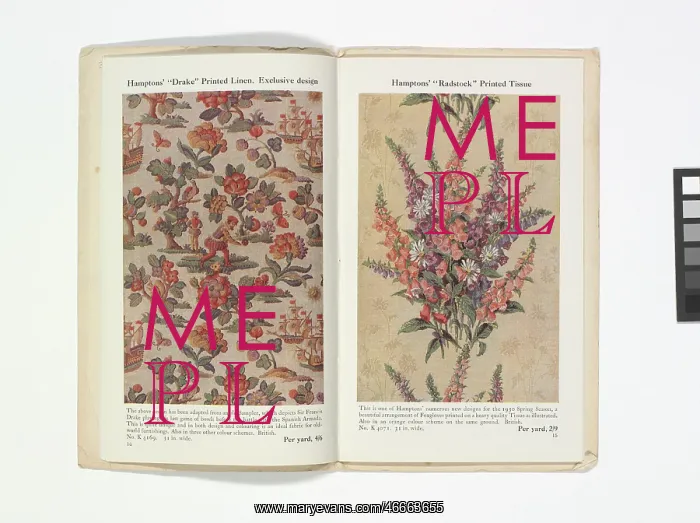 : Pages from Hamptons catalogue, c.1929-1930 : Pages from Hamptons catalogue, c.1929-1930