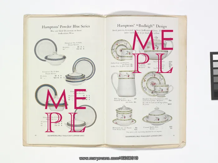 : Pages from Hamptons catalogue, c.1929-1930 : Pages from Hamptons catalogue, c.1929-1930