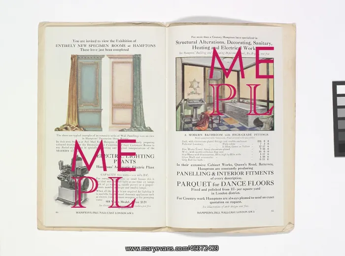 : Pages from Hamptons catalogue, c.1929-1930 : Pages from Hamptons catalogue, c.1929-1930