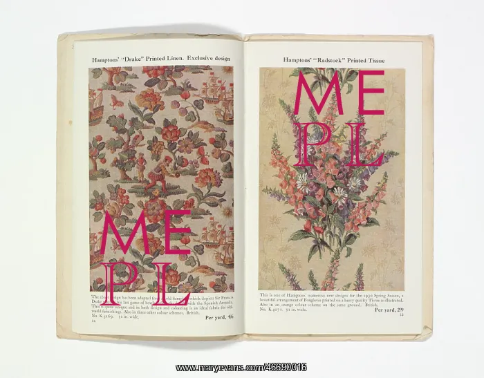 : Pages from Hamptons catalogue, c.1929-1930 : Pages from Hamptons catalogue, c.1929-1930
