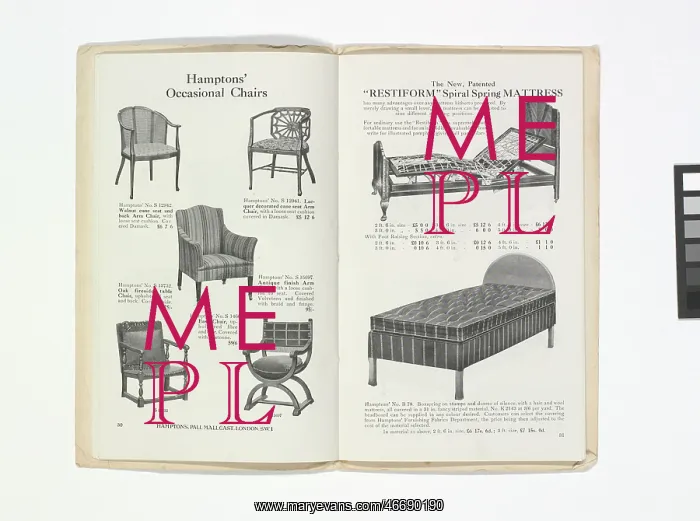 : Pages from Hamptons catalogue, c.1929-1930 : Pages from Hamptons catalogue, c.1929-1930