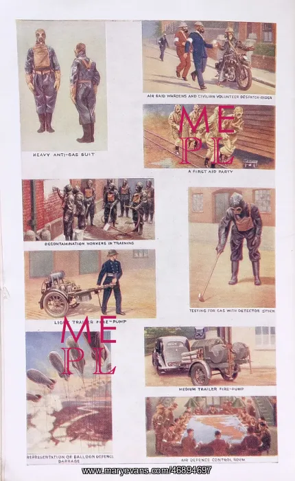 : Pages from World War Two firefighting manual : Pages from World War Two firefighting manual