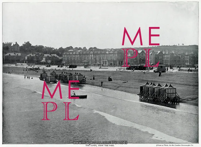 : Paignton, photograph taken from the pier, of Sands beach : Paignton, photograph taken from the pier, of Sands beach