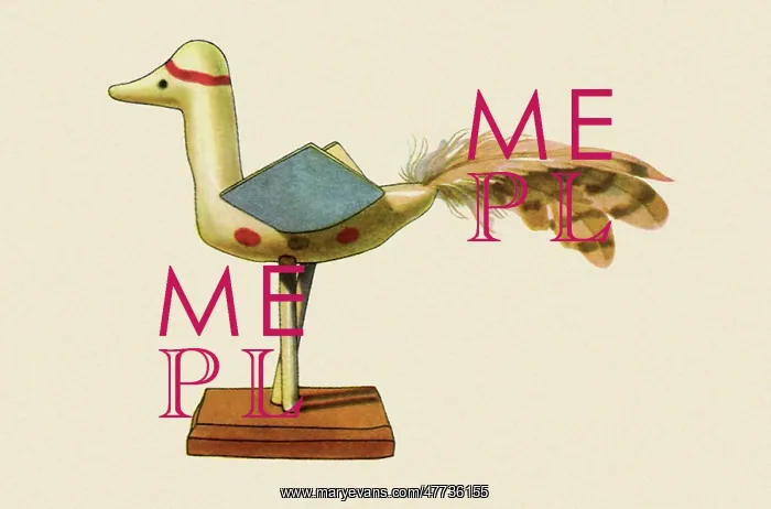 : Painted Clay Bird : Painted Clay Bird