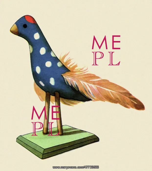 : Painted Clay Bluebird : Painted Clay Bluebird