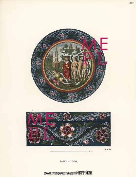: Painted decorative box from the late 15th century : Painted decorative box from the late 15th century