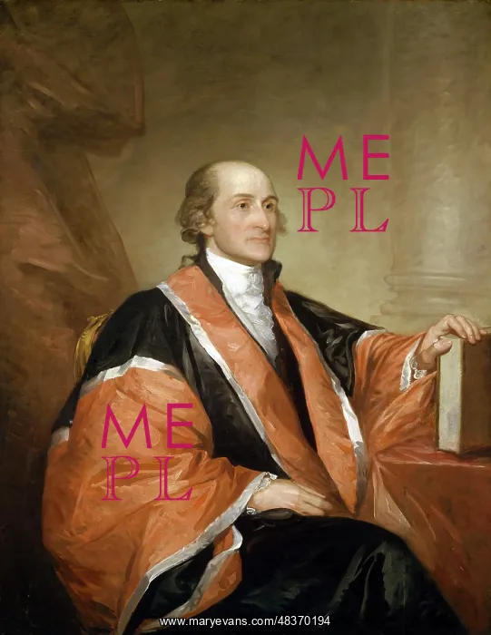 : Painted portrait of Chief Justice John Jay by : Painted portrait of Chief Justice John Jay by