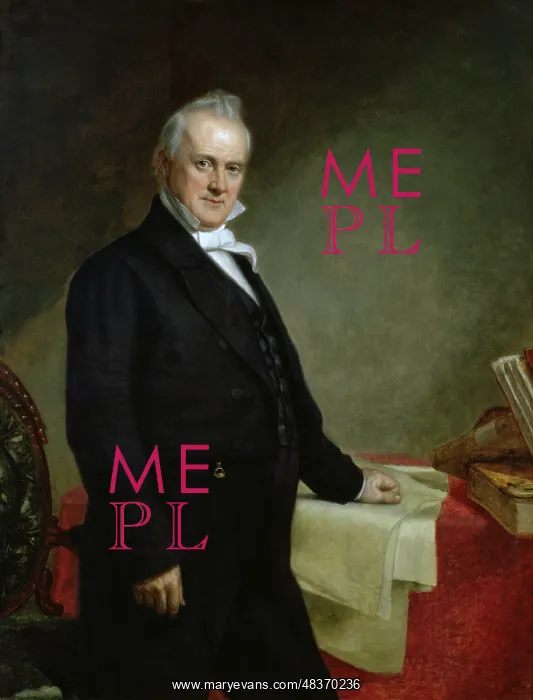 : Painted portrait of President James Buchanan : Painted portrait of President James Buchanan