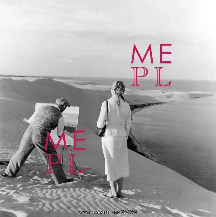 : Painter on a dune, 1939 : Painter on a dune, 1939
