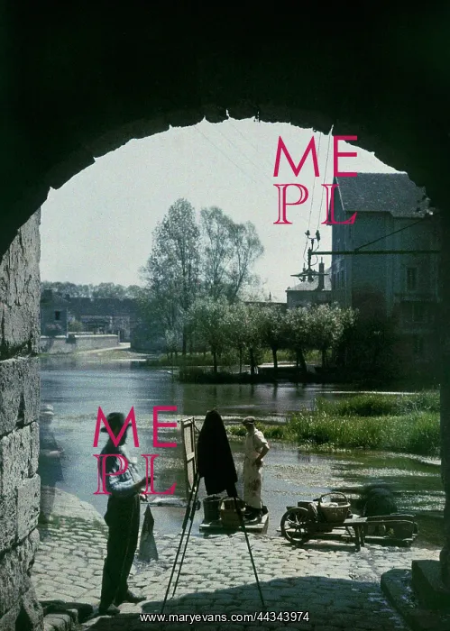 : Painter at Moret-sur-Loing : Painter at Moret-sur-Loing