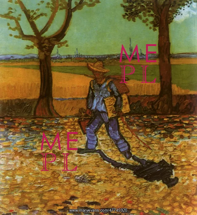: The Painter on His Way to Work, by Van Gogh : The Painter on His Way to Work, by Van Gogh