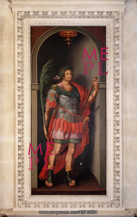 : Painting, Chateau du Lude, Lude, Pays de la Loire, France : Painting, Chateau du Lude, Lude, Pays de la Loire, France