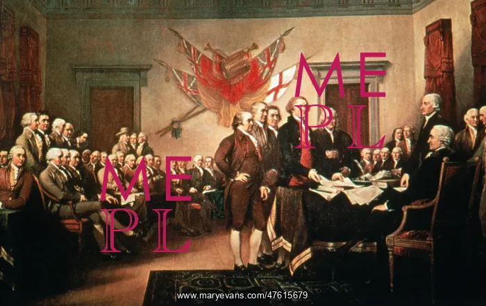 : Painting Declaration of Independence 1824 : Painting Declaration of Independence 1824