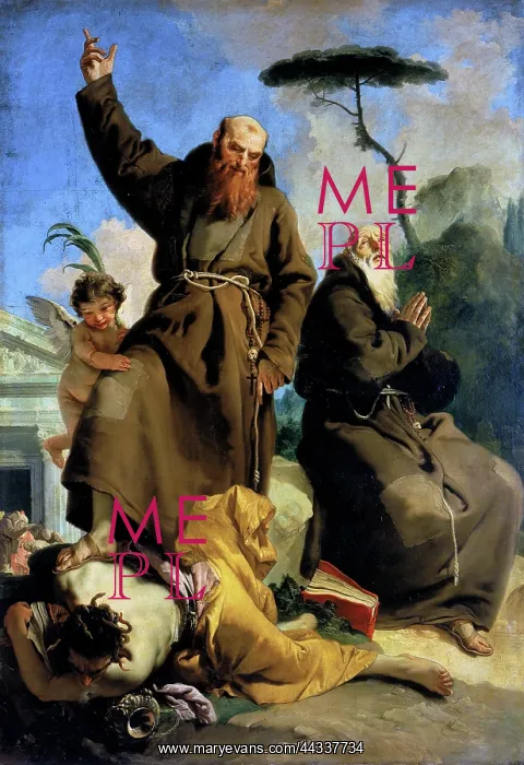: Painting depicting St. Fedele of : Painting depicting St. Fedele of