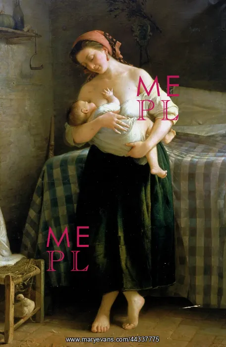 : Painting depicting The Suckling, conserved : Painting depicting The Suckling, conserved