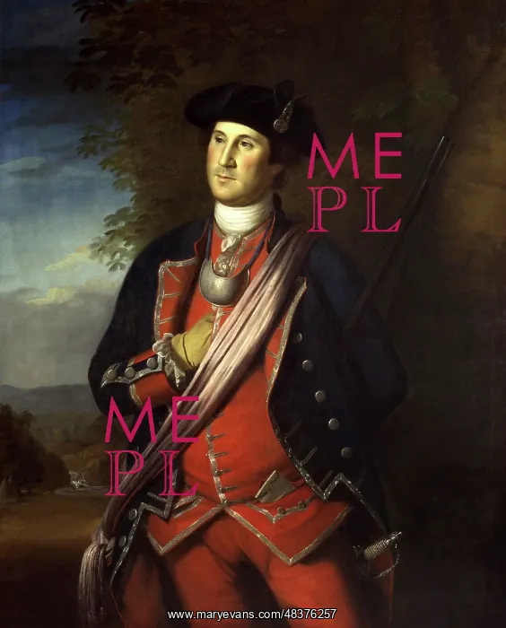 : Painting of George Washington as a Colonel during : Painting of George Washington as a Colonel during