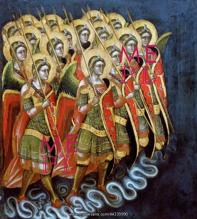 : Painting of a group of : Painting of a group of