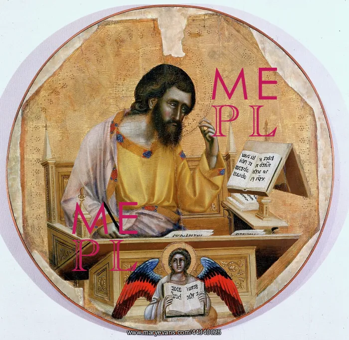 : Painting by Guariento of Saint : Painting by Guariento of Saint