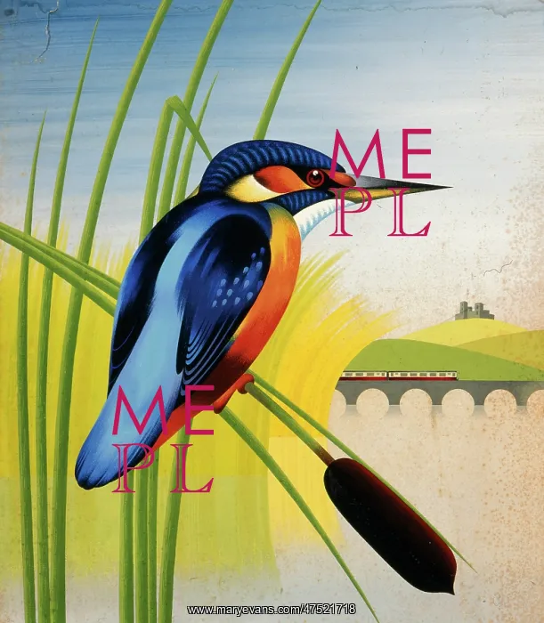  : Painting of a kingfisher