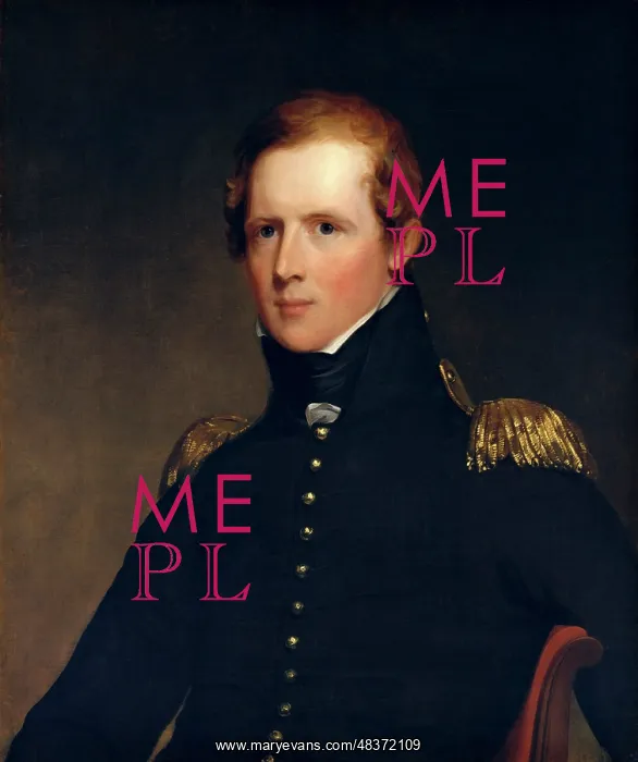 : Painting of Major Jon Biddle, 1818 : Painting of Major Jon Biddle, 1818