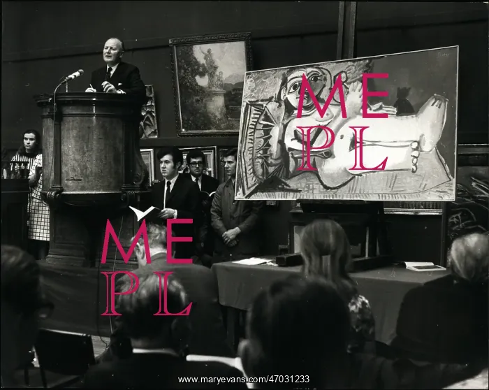 : Painting by Picasso auctioned at Sotheby's : Painting by Picasso auctioned at Sotheby's