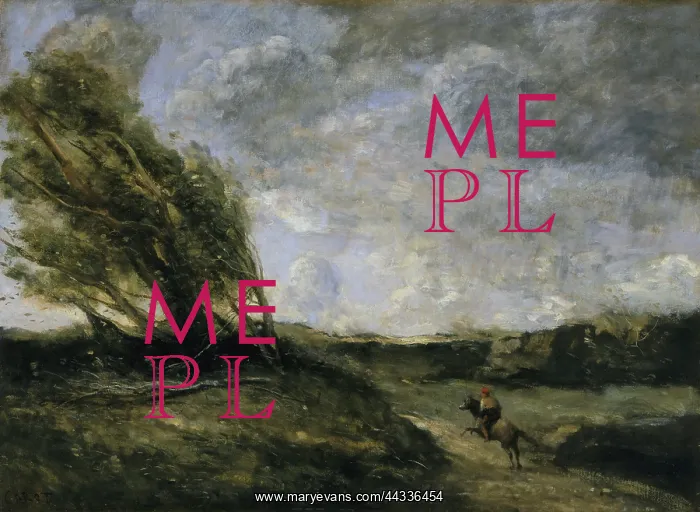 : Painting of a rural landscape : Painting of a rural landscape