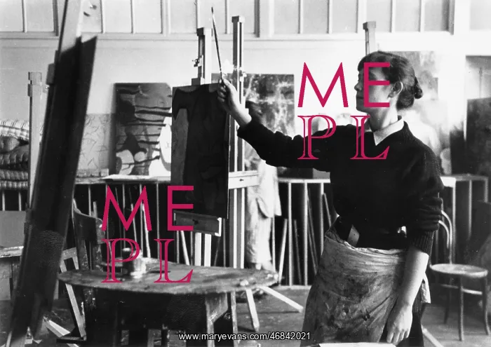 : Painting student at Central School of Art : Painting student at Central School of Art