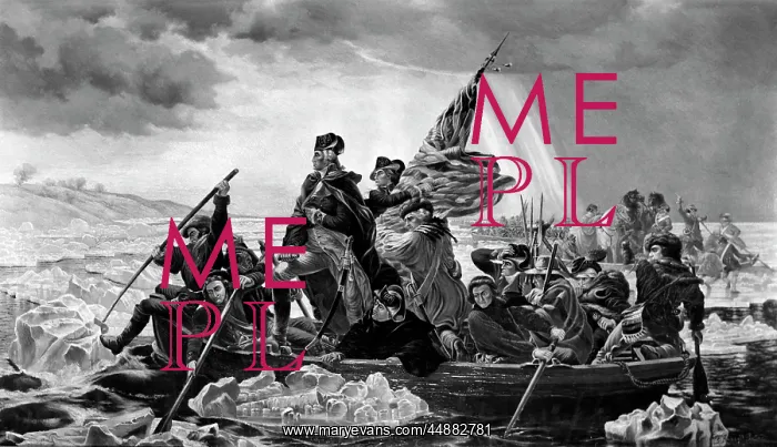 : Painting Of Washington Crossing : Painting Of Washington Crossing