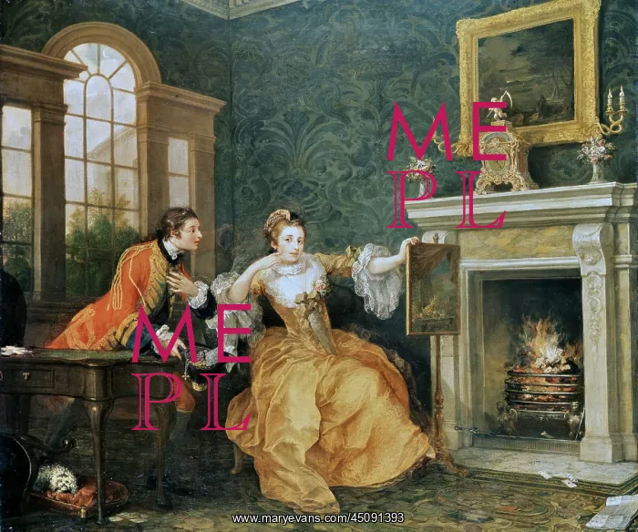 : Painting by William Hogarth the Lady's Last Stake : Painting by William Hogarth the Lady's Last Stake
