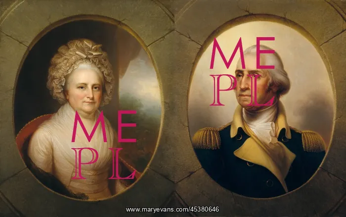 : Paintings of George and Martha Washington : Paintings of George and Martha Washington