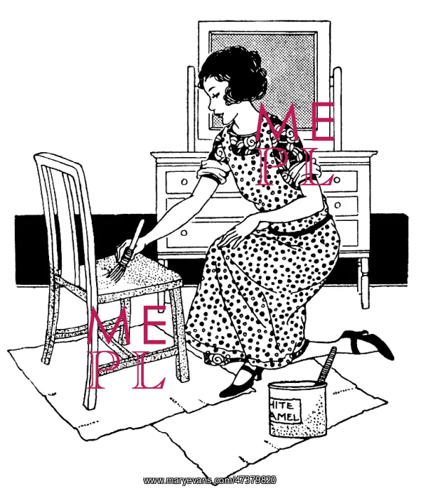  : SHE PAINTS A CHAIR