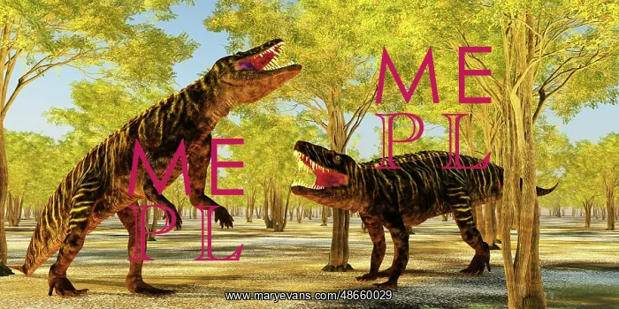 : A pair of Batrachotomus dinosaurs fighting over territory : A pair of Batrachotomus dinosaurs fighting over territory