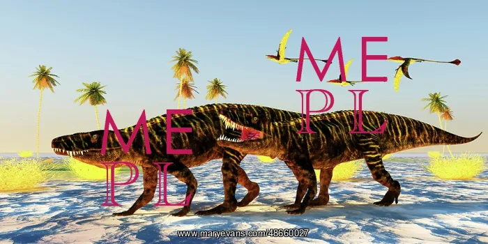 : A pair of carnivorous Batrachotomus dinosaurs : A pair of carnivorous Batrachotomus dinosaurs