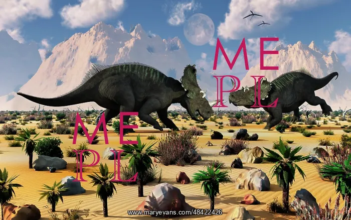 : A pair of Centrosaurus dinosaurs involved in a territorial ? : A pair of Centrosaurus dinosaurs involved in a territorial ?