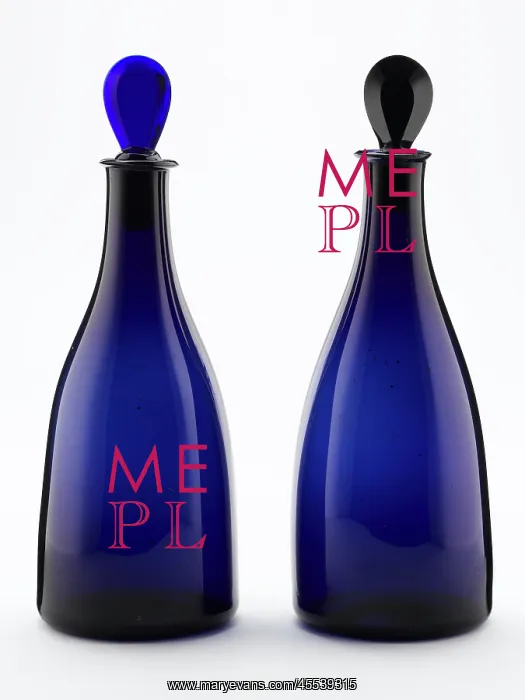 : A pair of decanters : A pair of decanters