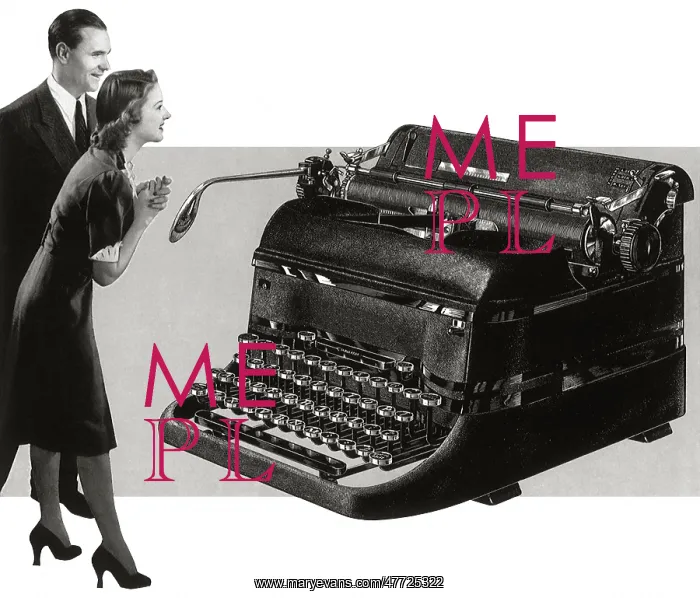  : Pair Happy with Typewriter