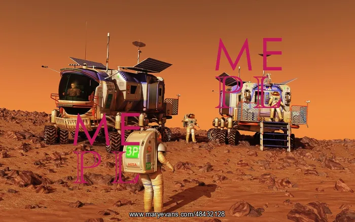 : A pair of manned Mars rovers rendezvous on the martian ? : A pair of manned Mars rovers rendezvous on the martian ?