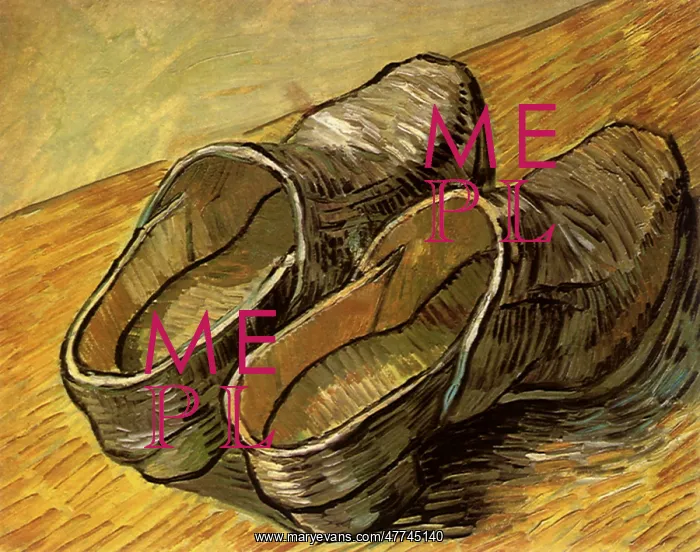 : A Pair of Wooden Clogs, by Van Gogh : A Pair of Wooden Clogs, by Van Gogh