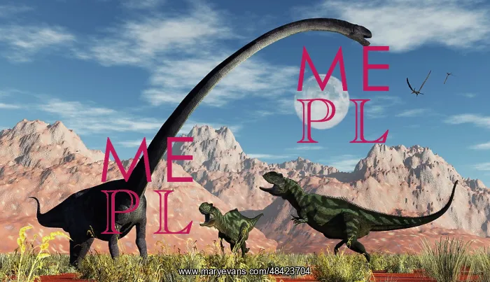 : A pair of Yangchuanosaurus dinosaurs confront an Omeisaurus : A pair of Yangchuanosaurus dinosaurs confront an Omeisaurus