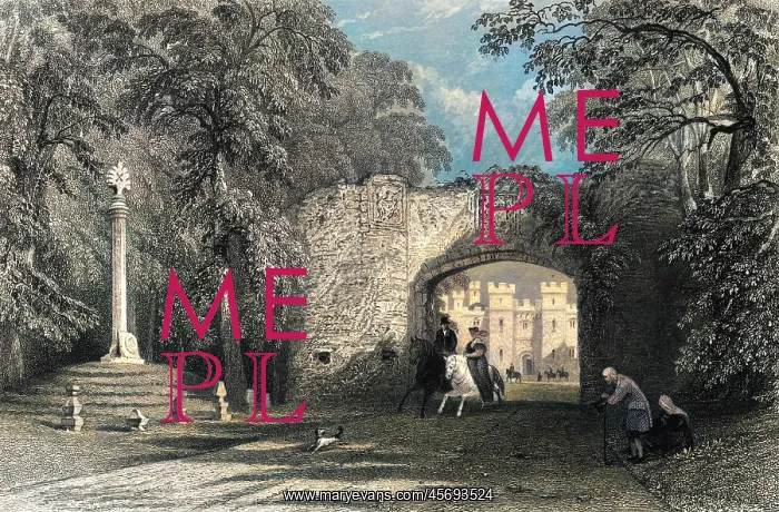 : Palace Gate, Scone Palace 1837 : Palace Gate, Scone Palace 1837