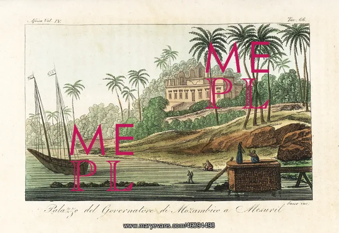 : Palace of the governor of Mozambique at Mossuril : Palace of the governor of Mozambique at Mossuril
