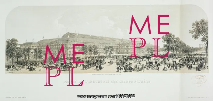 : Palace of Industry in the Champs-Elysees, Paris : Palace of Industry in the Champs-Elysees, Paris