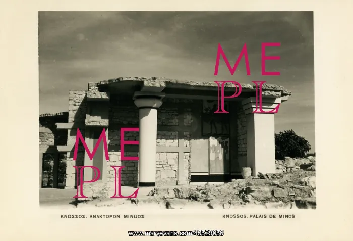 : The Palace of Minos at Knossos, Crete : The Palace of Minos at Knossos, Crete