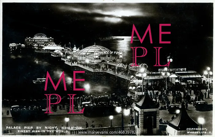 : Palace Pier, Brighton - at night : Palace Pier, Brighton - at night