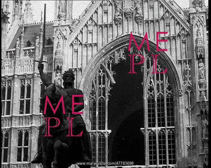 : The Palace of Westminster and The Statue of : The Palace of Westminster and The Statue of