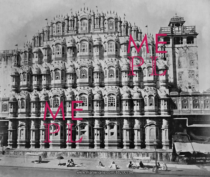 : The Palace of the Winds in Jaipur, 1906 : The Palace of the Winds in Jaipur, 1906