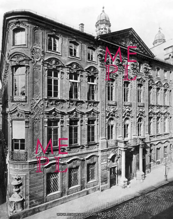 : Palais Preysing in Munich, before 1914 : Palais Preysing in Munich, before 1914
