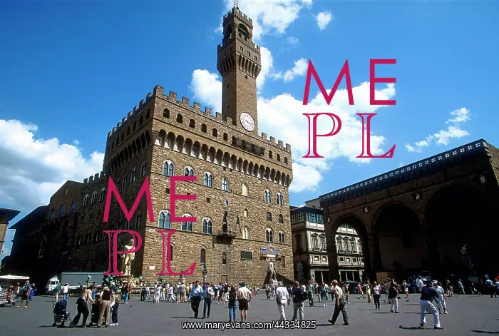 : Palazzo Vecchio in Piazza della Signoria, Florence, Italy : Palazzo Vecchio in Piazza della Signoria, Florence, Italy